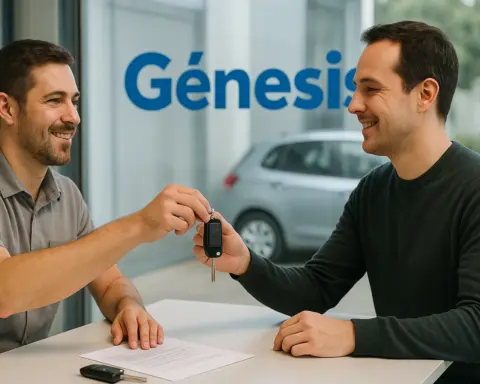 Entrega de coche de sustitución de Génesis Seguros.