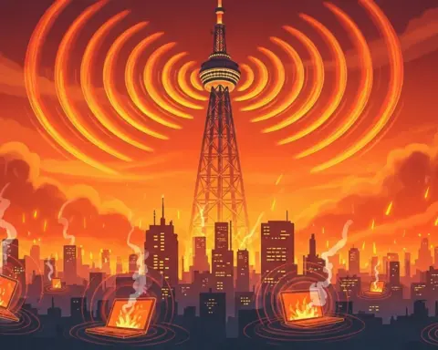 Teléfono móvil negro rodeado de tarjetas SIM de diferentes colores sobre fondo gris. simbolizando la variedad y elección entre los mejores OMV España.